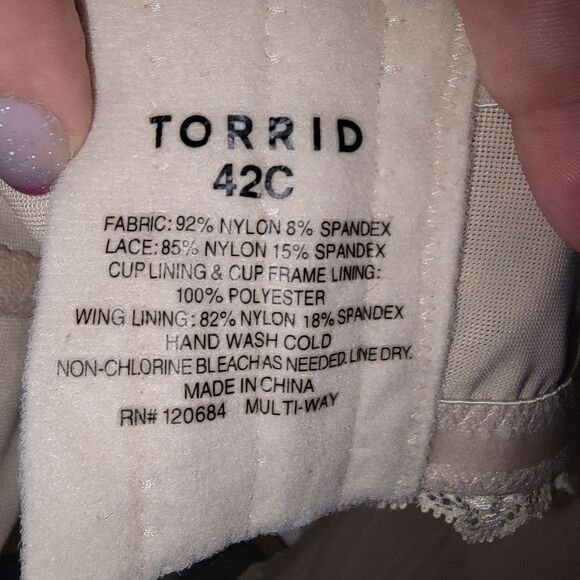 Torrid strapless underwire padded Bra Size 42C - Picture 7 of 7